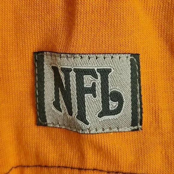 NFL Denver Broncos Embroidered Logo T-Shirt Blue and Orange XL - Picture 5 of 5